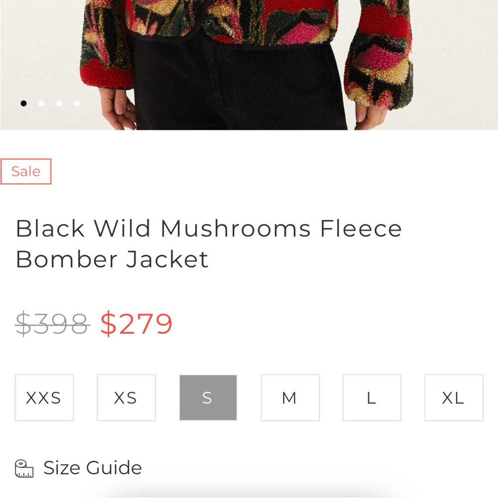 Farm Rio: Black Wild Mushrooms Fleece
Bomber Jacket - Picture 11 of 13